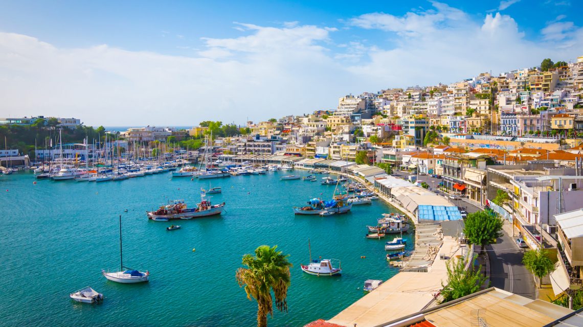 Piraeus,,Athens,,Greece.,Mikrolimano,Harbour,And,Yacht,Marina.